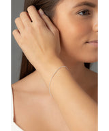 'Fidelia' Sterling Silver Smooth Link Bracelet Pure Luxuries London