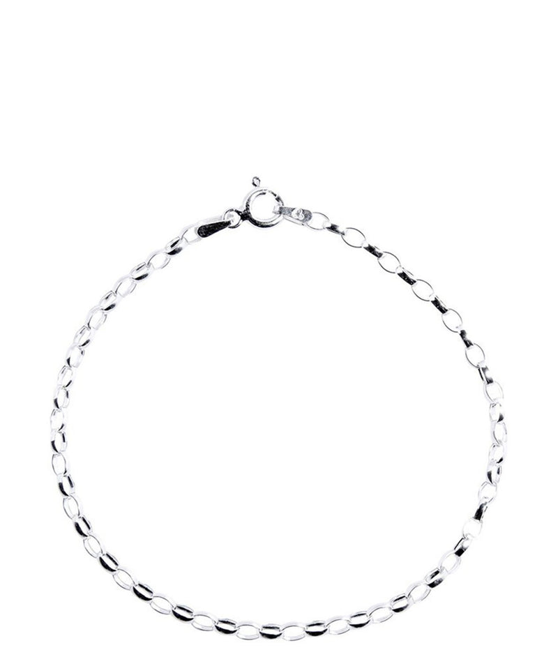 Gift Packaged 'Salud' Sterling Silver Oval Link Bracelet