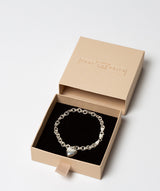 'Calliope' Sterling Silver Bold Heart Charm Bracelet image 3