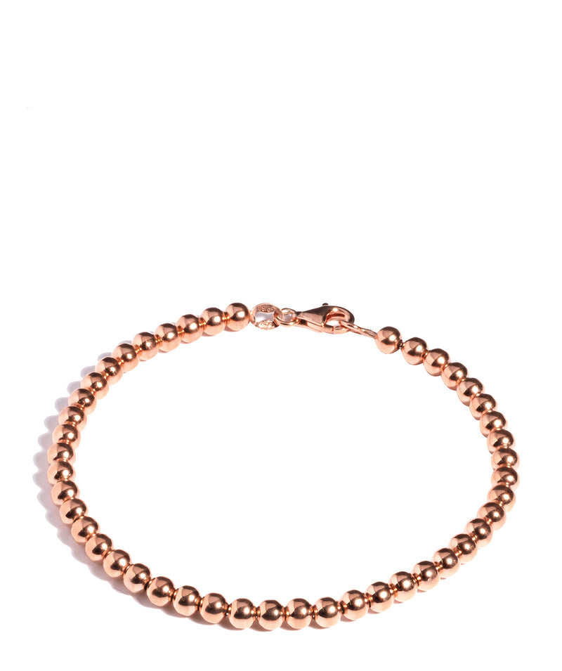 'Cybele' Sterling Silver Rose Gold Plated Bead Bracelet image 1