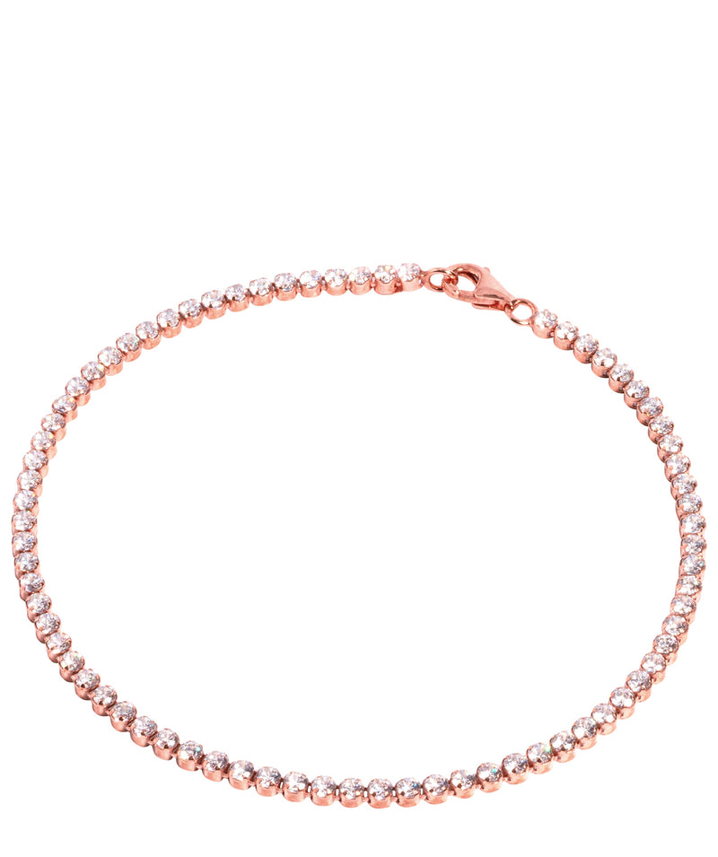 'Demeter' Rose Gold Plated Sterling Silver and Cubic Zirconia Bracelet  image 1