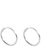 Gift Packaged 'Thera' Sterling Silver Fine Hooped Earrings
