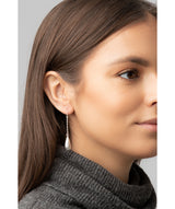 Gift Packaged 'Hemera' Sterling Silver Diamond Cut Teardrop Earrings