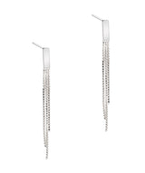 Gift Packaged 'Lucy' Sterling Silver Chain Drop Earrings