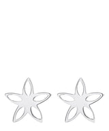 'Giacinta' Sterling Silver Cutout Flower Earrings image 1