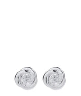 'Abasi' Sterling Silver Knot Stud Earrings image 1