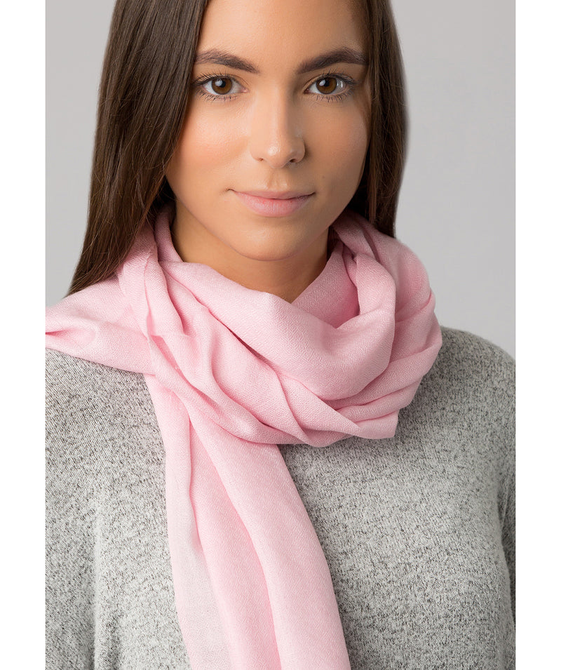 Pink Coloured Fine Quality Cashmere Scarf