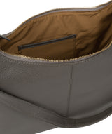'Ryde' Grey Leather Shoulder Bag image 5