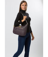 'Ryde' Plum Leather Shoulder Bag image 2