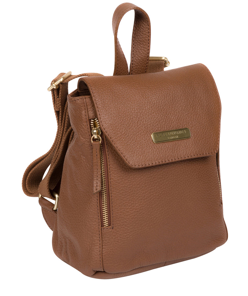 'Barnard' Tan Leather Backpack