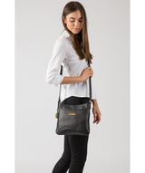 'Linby' Black Leather Cross Body Bag image 2