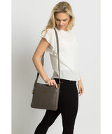 'Linby' Grey Leather Cross Body Bag image 2
