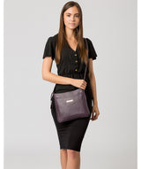 'Linby' Plum Leather Cross Body Bag image 2