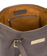 'Truro' Grey Leather Tote Bag image 4