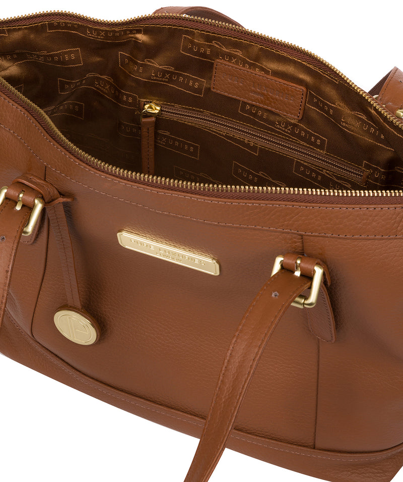 'Truro' Tan Quality Leather Tote Bag Pure Luxuries London