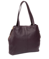 'Skipton' Plum Leather Tote Bag image 4