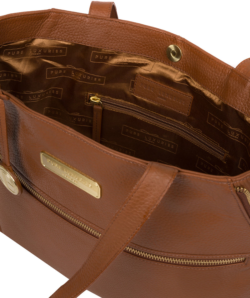 'Skipton' Tan Leather Tote Bag image 4