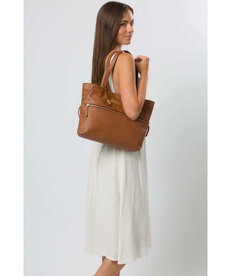 'Skipton' Tan Leather Tote Bag image 2