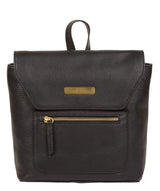 'Yeadon' Black Leather Backpack image 1