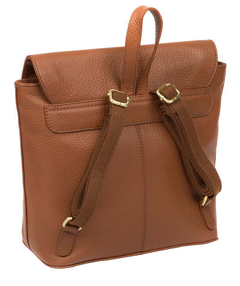 'Yeadon' Tan Leather Backpack image 3