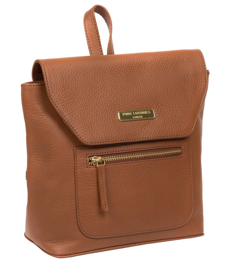 'Yeadon' Tan Leather Backpack image 5