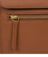 'Yeadon' Tan Leather Backpack image 6