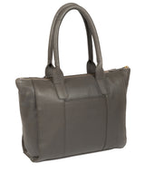 'Yeovil' Grey Leather Tote Bag