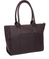 'Yeovil' Plum Leather Tote Bag image 3