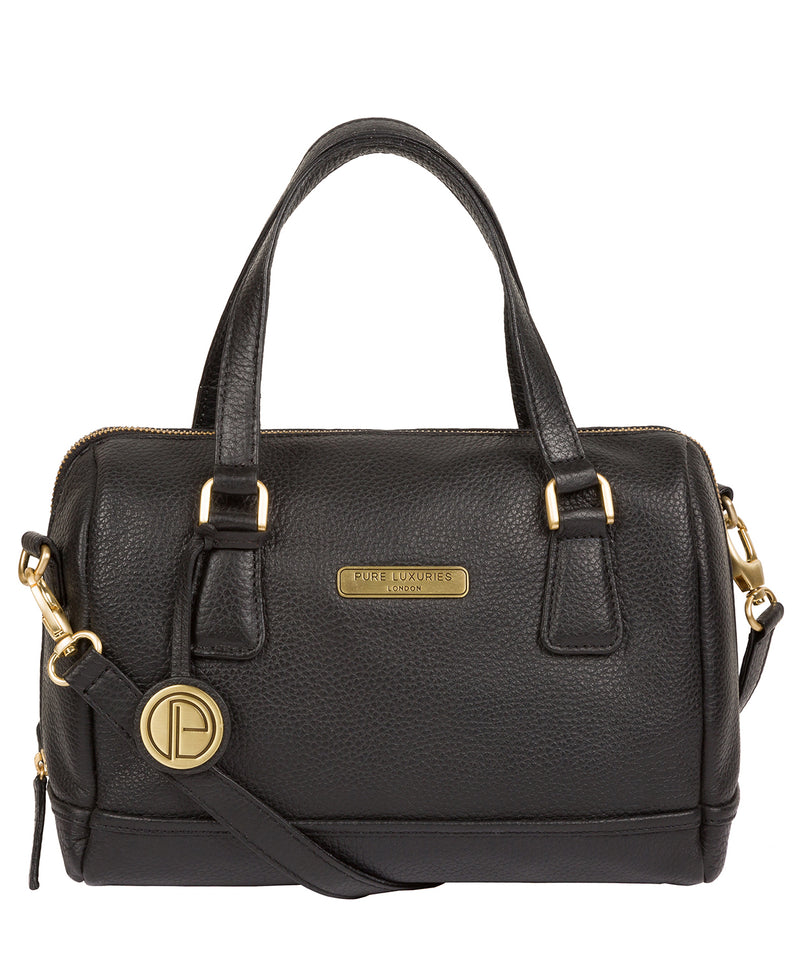 'Woodbury' Black Leather Handbag image 1