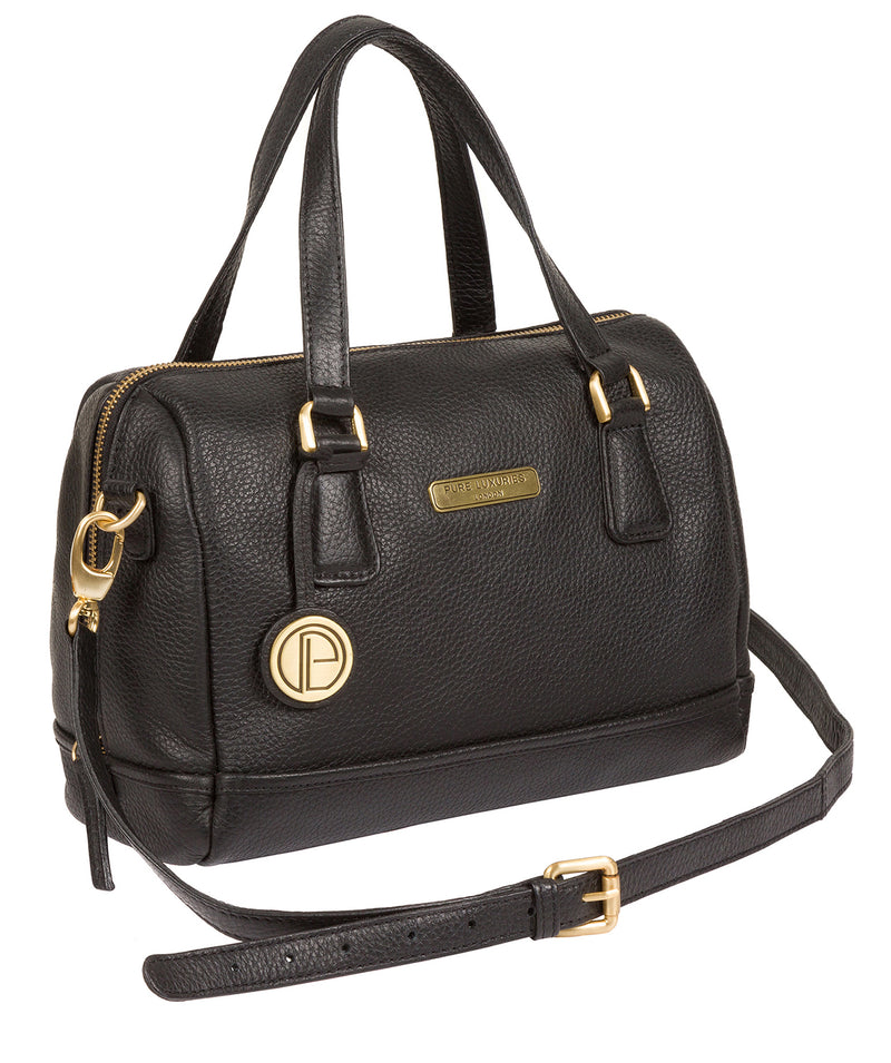 'Woodbury' Black Leather Handbag image 3