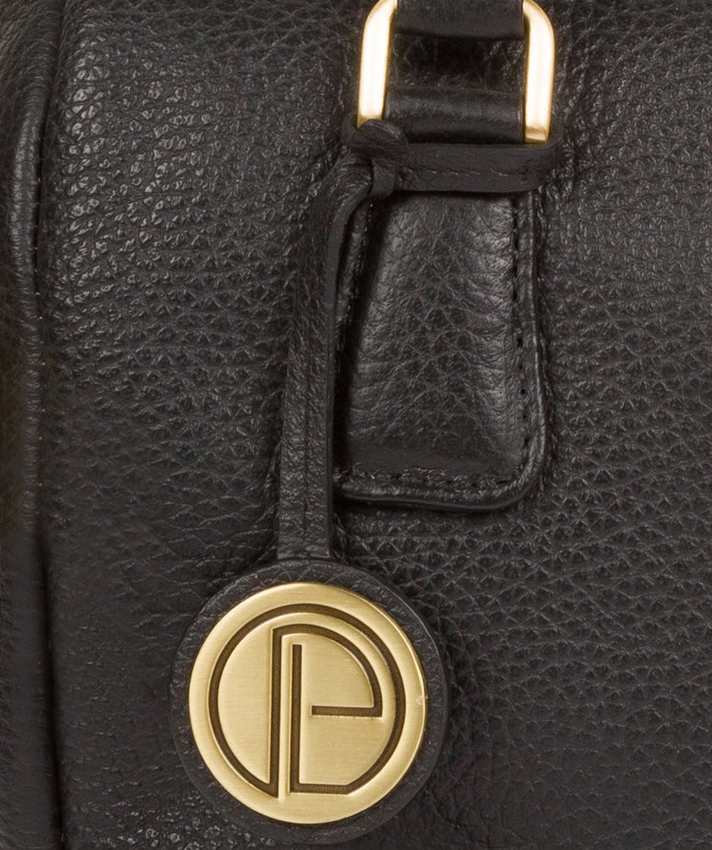 'Woodbury' Black Leather Handbag image 6
