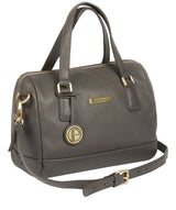 'Woodbury' Grey Leather Handbag image 3