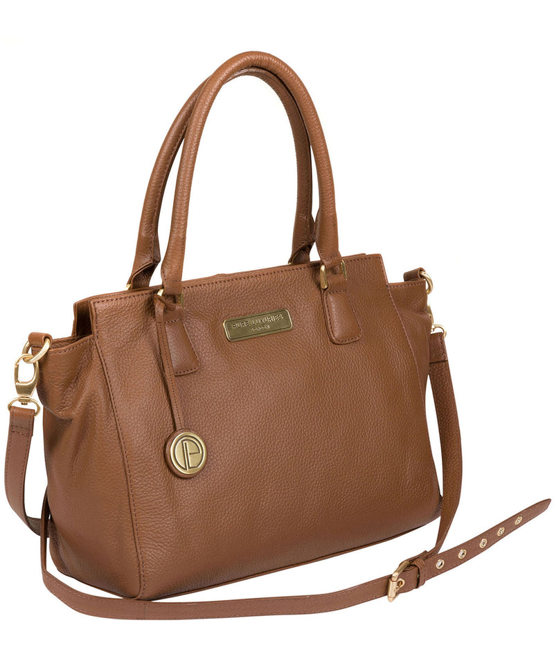 'Aston' Tan Leather Handbag image 3