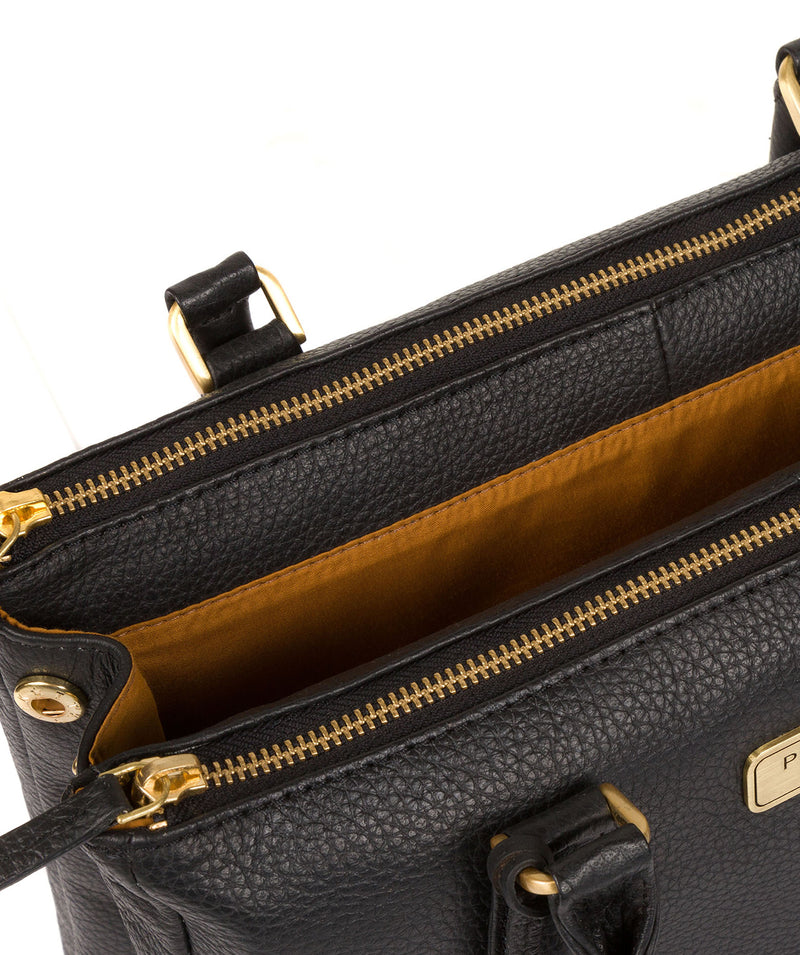 'Welbourne' Black Quality Leather Handbag image 4
