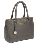 'Welbourne' Grey Leather Handbag