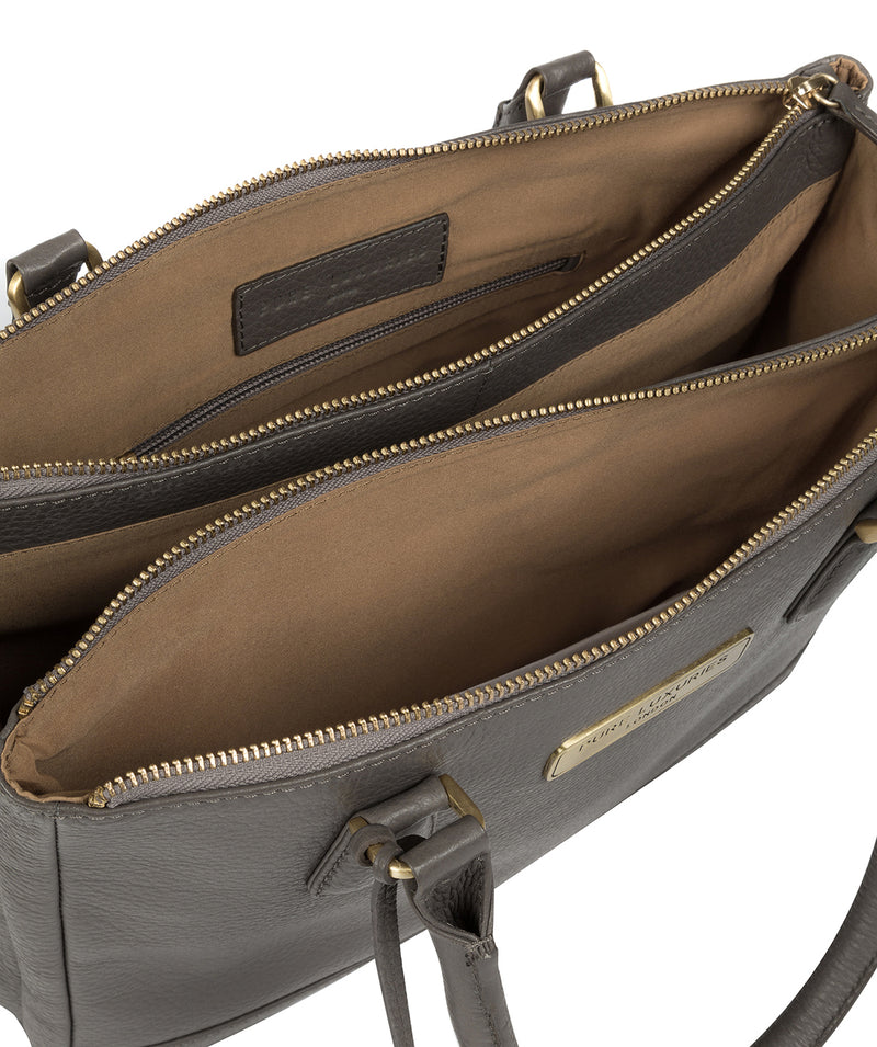'Welbourne' Grey Leather Handbag image 5