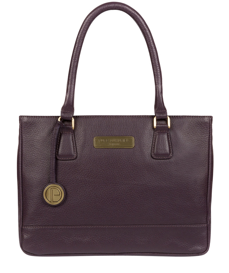 'Welbourne' Plum Leather Handbag