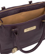 'Welbourne' Plum Leather Handbag