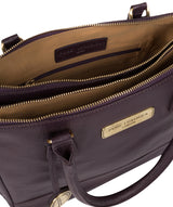 'Welbourne' Plum Leather Handbag image 5