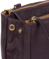 'Welbourne' Plum Leather Handbag image 8