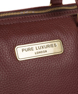 'Welbourne' Port Leather Handbag Pure Luxuries London