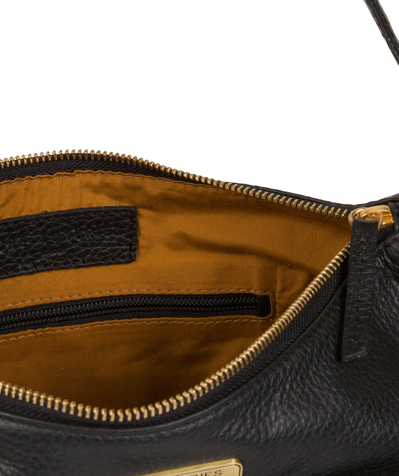 'Wells' Black Leather Shoulder Bag image 5