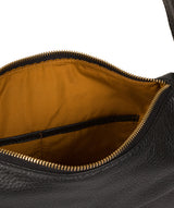 'Wells' Black Leather Shoulder Bag image 7
