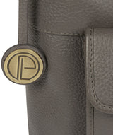 'Wells' Grey Leather Shoulder Bag image 6
