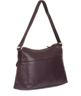 'Wells' Plum Leather Shoulder Bag image 6