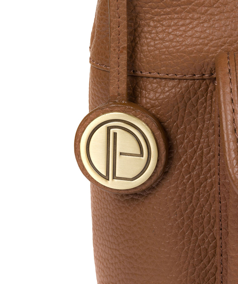 'Wells' Tan Leather Shoulder Bag image 6