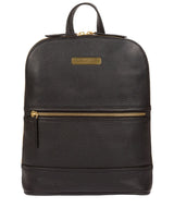 'Ellerton' Black Leather Backpack image 1