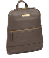 'Ellerton' Grey Leather Backpack image 5