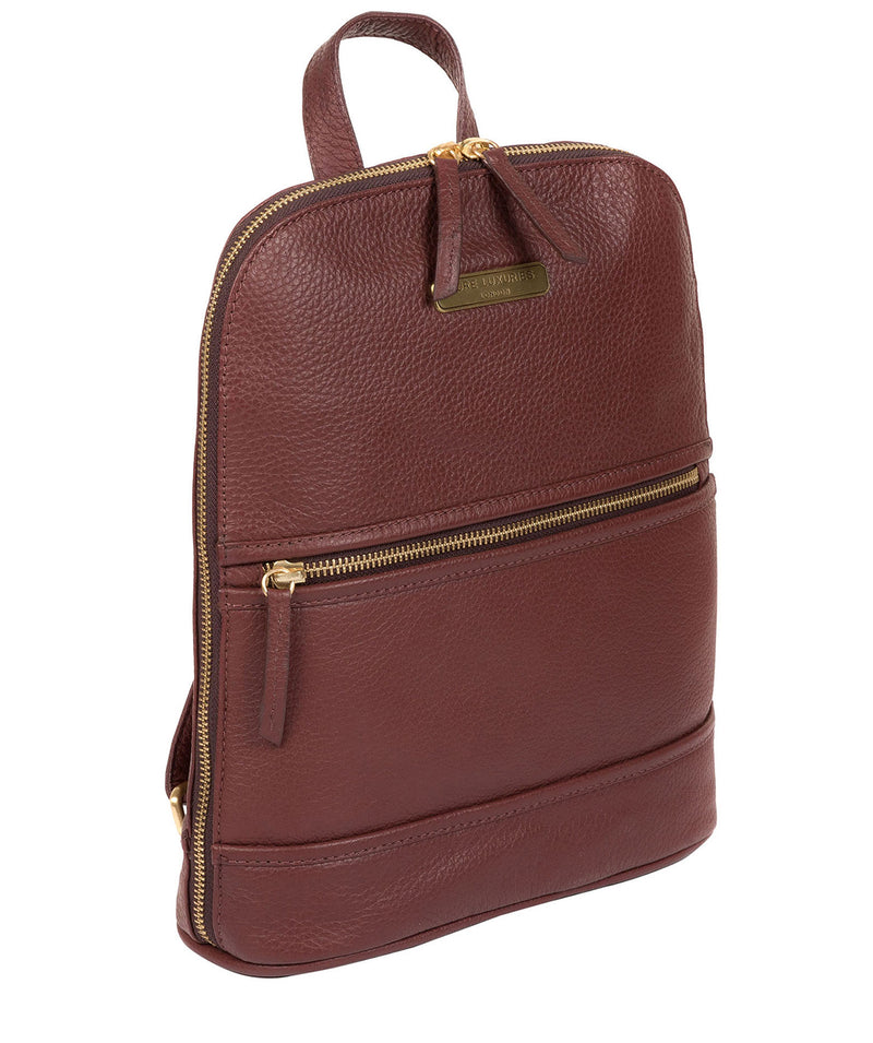 'Ellerton' Port Leather Backpack image 3