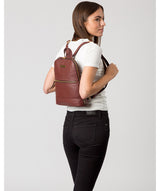 'Ellerton' Port Leather Backpack image 2